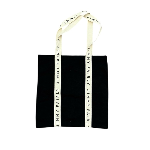 New Jimmy Fairly Black Tote Bag with Cream Straps - Picture 1 of 6
